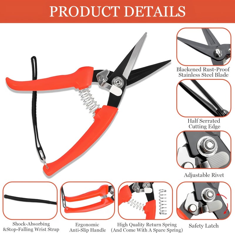 BADAO Goat Hoof Trimmers,Professional Hoof Care Trimming Shears Nail Clippers for Sheep,Goats,Alpaca,Lamb,Horse,Pig Hooves Multi-Purpose Pruning Versatile Steel Trimmer for Twig and Floral Scissor Tool - Image 3